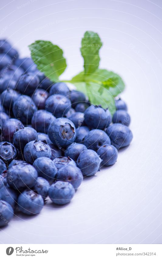 blueberries Food Fruit Dessert salubriously Nutrition Breakfast Diet Healthy Eating Blue Violet Colour photo Interior shot Close-up Copy Space top