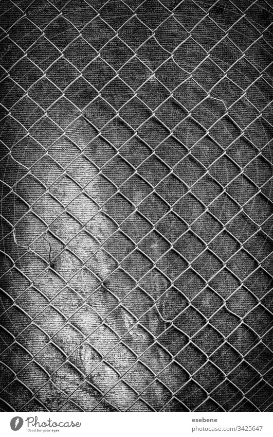 Metal grid on the wall Wall (building) Grating Steel Old Hole Iron Dark Black Gray Pattern background textured Retro Badge Industry Home Reflection aged Rough