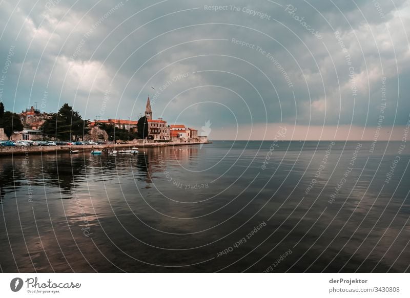 Rovinj in Istria Central perspective Contrast Shadow Light Copy Space top Copy Space right Copy Space left Subdued colour Discover Croatia Historic Buildings
