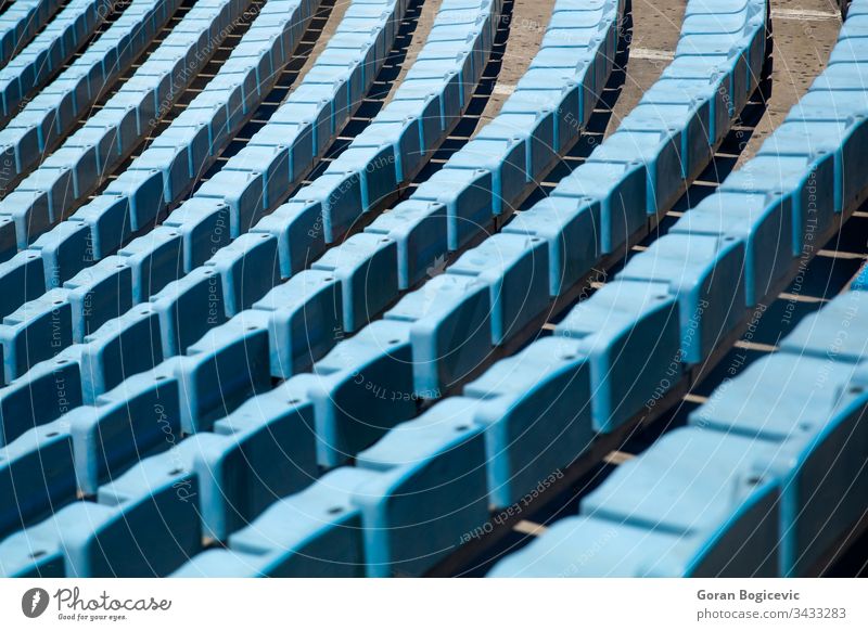 Stadium seats stadium empty sport background blue nobody outdoors arena row public plastic seating amphitheater architecture game line section perspectives
