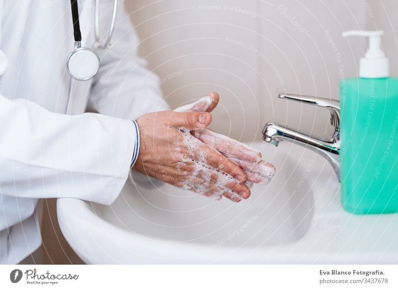 doctor man washing hands with disinfectant soap. Hygiene and Corona virus Covid-19 concept corona virus covid-19 clean medical physician hygiene professional