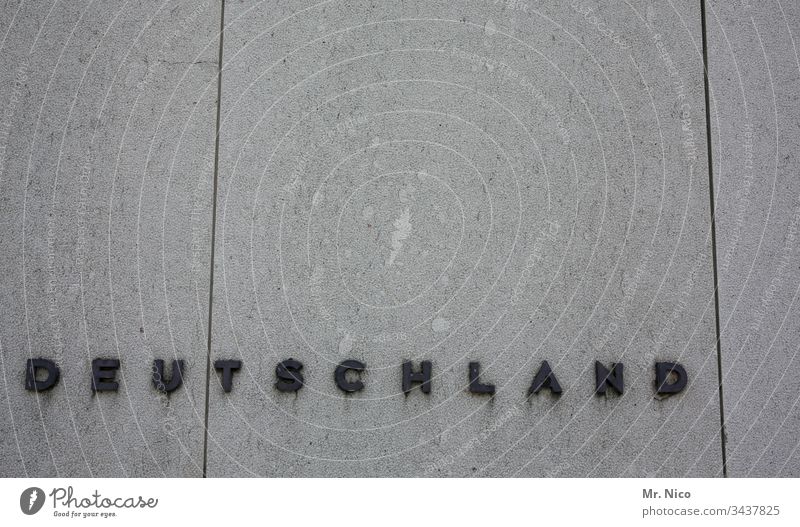 GERMANY Germany Europe Wall (building) Wall (barrier) Building Facade Manmade structures Gray Federal Republic of Germany Characters Typography
