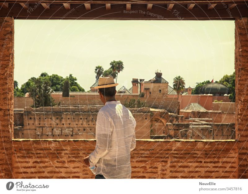 marrakech Morocco marroco Marrakesh Africa Orient Straw hat holidays outlook Ruin Museum