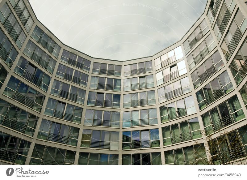 Semicircular new building Architecture on the outside Berlin city spring Spring Capital city House (Residential Structure) downtown Deserted City trip