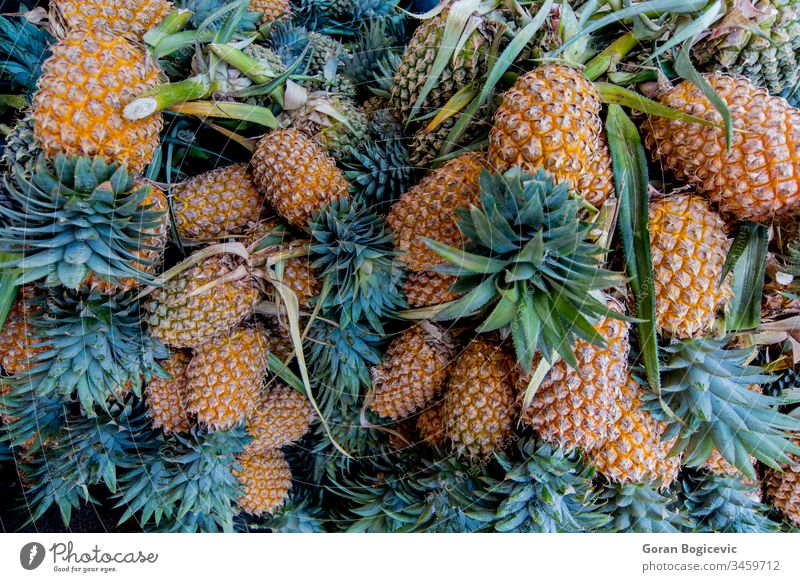 Pineapples negombo sri lanka food healthy fruit yellow pineapple tropical juicy color diet plant fresh nature raw nutrition market freshness closeup delicious