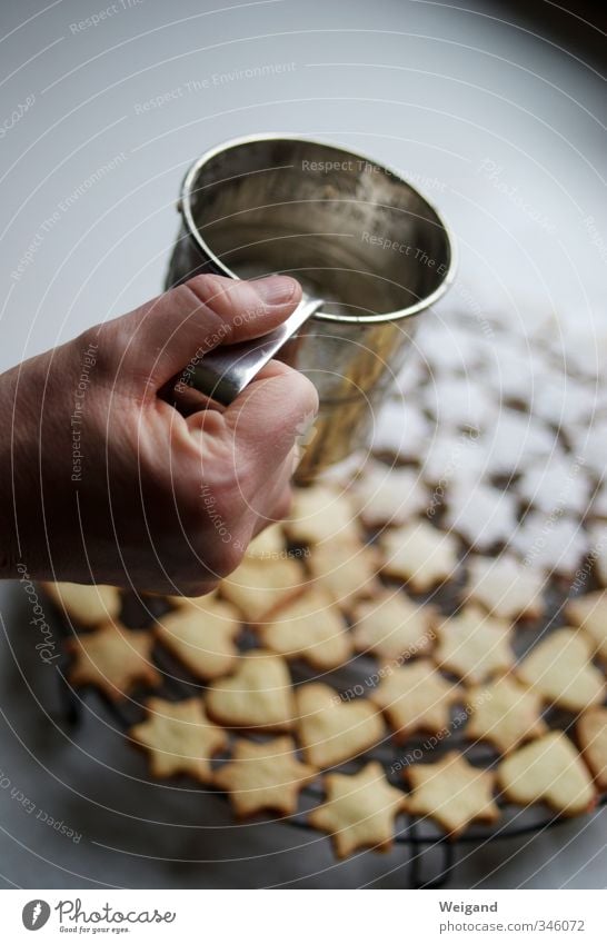 Andromeda Nebula Food Dough Baked goods Candy Sieve Metal Sweet White Cookie Christmas & Advent Christmas biscuit Confectioner`s sugar Sugar Kitchen Cake