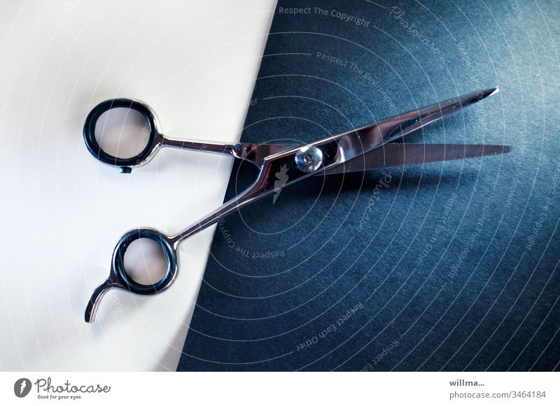 scissors on black and white paper Claw Paper Colored paper White diogonal Hair clippers Handicraft Leisure and hobbies recreational activity Photochallenge
