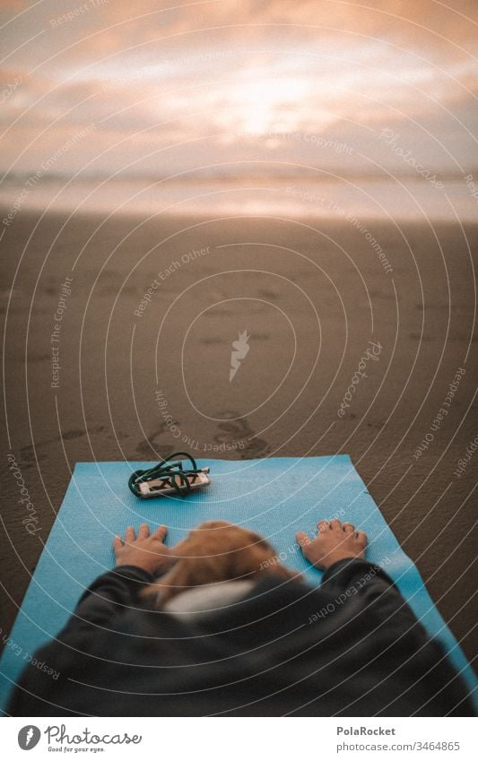 #As# Yoga on the beach yoga mat Yoga posture yoga exercise Yoga teacher Beach Sunrise awakening Athletic Meditation focus Concentrate concentrated Healthy