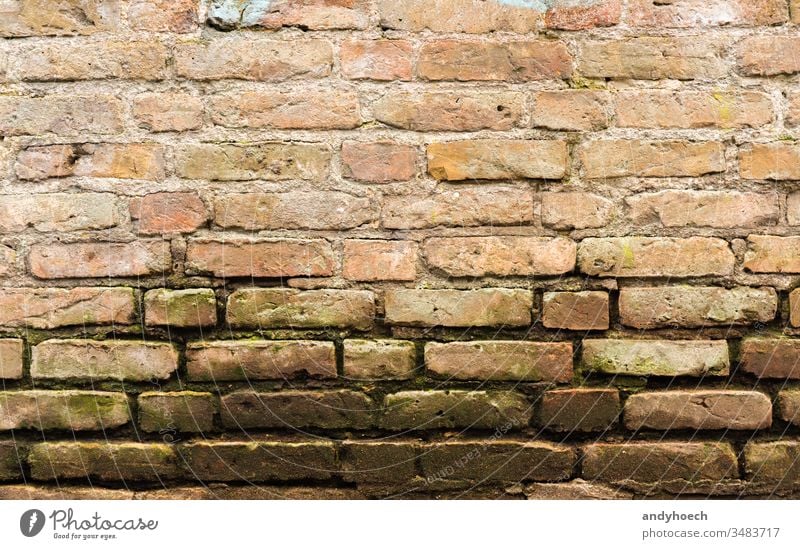 Old sandstone wall with moss abstract aged architecture backdrop Background blackboard brick brickwork brown build cement construction design detail dirty empty