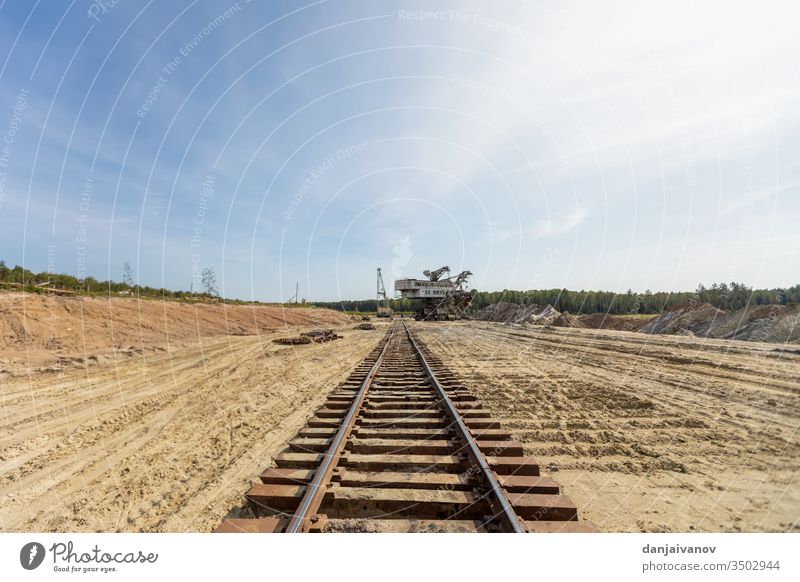 Old railway and railway bridge, rails and piles old sky landscape travel transportation tracks technology column change nature railroad green direction