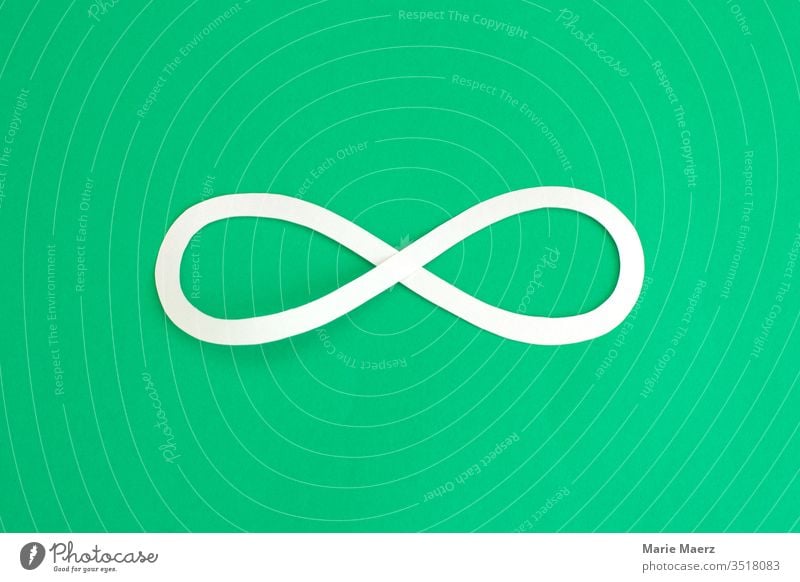 Infinite | Infinity sign made of paper shape Eternity Emotions Experience Deserted Calm Positive infinitely endless Endless loop Bow Mathematics Sign