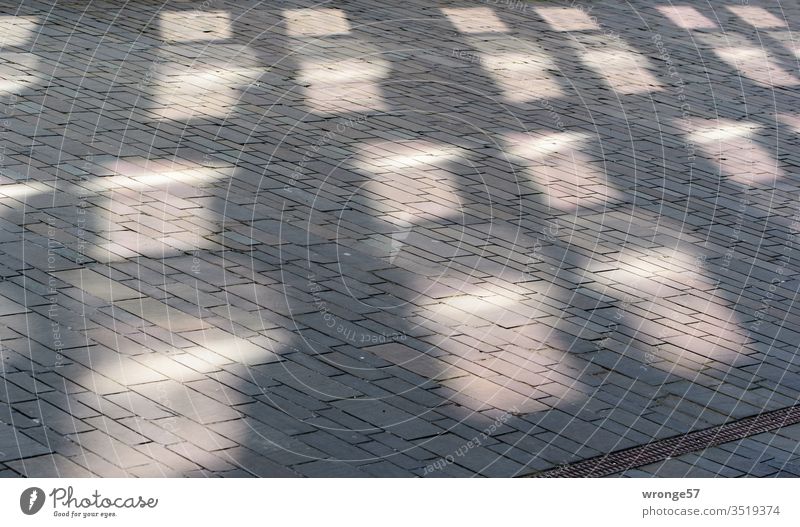 Light and shadow | reflections on the sidewalk light reflexes Shadow Deserted Colour photo Exterior shot Day Contrast Light (Natural Phenomenon) Window pane off