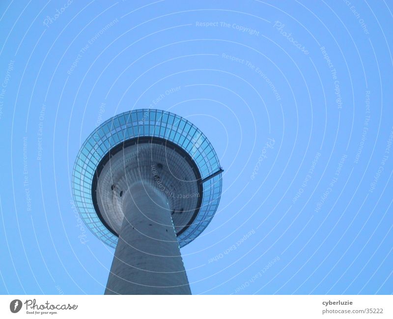 unknown flying object? Rheinpromenade Architecture Duesseldorf media harbour Rhine Television tower