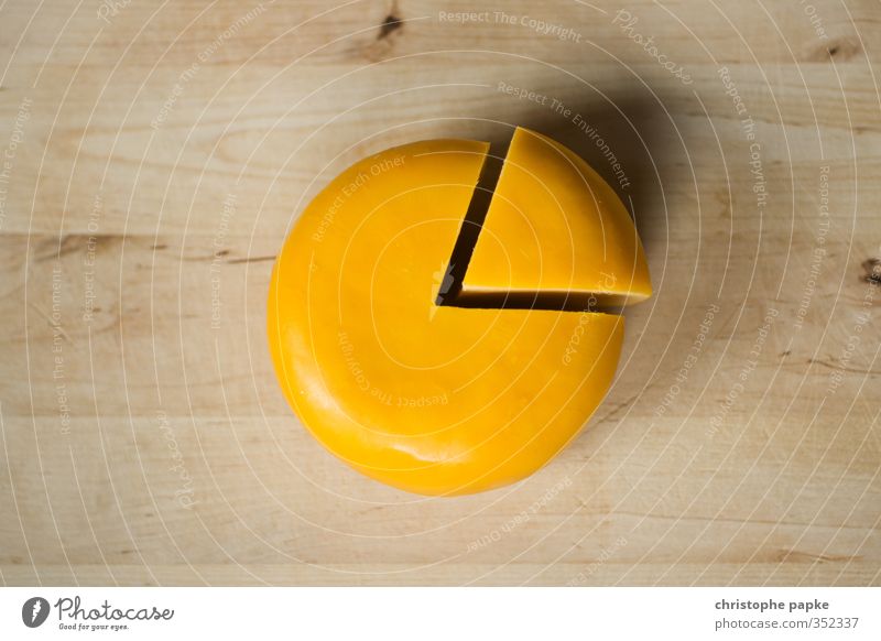 cheese loaf - one piece cut out Cheese Gouda Cheese body Part pie chart Food Netherlands Diagram Nutrition Fresh Neighborhood Division Chopping board Round