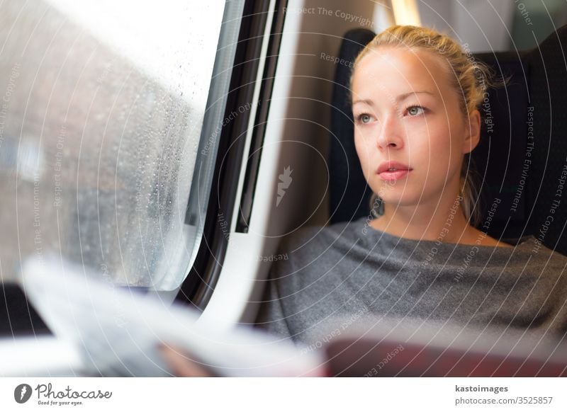 Lady traveling by train. railway traveler public transport woman passenger connection railroad female girl journey lifestyle metro person ride time track