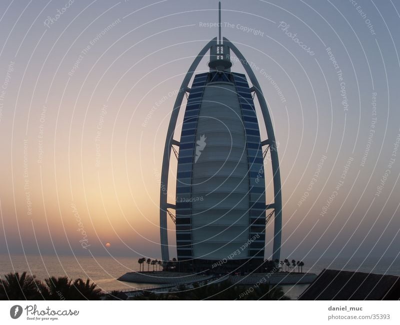 Dubai Sunset United Arab Emirates Success Burj el Arab sundown