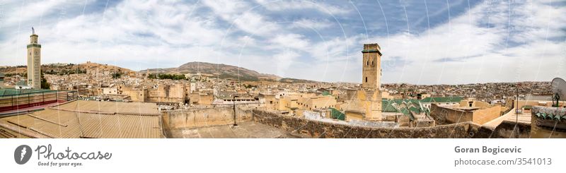 Fes, Morocco morocco city cityscape view panorama panoramic africa fez fes buildings urban
