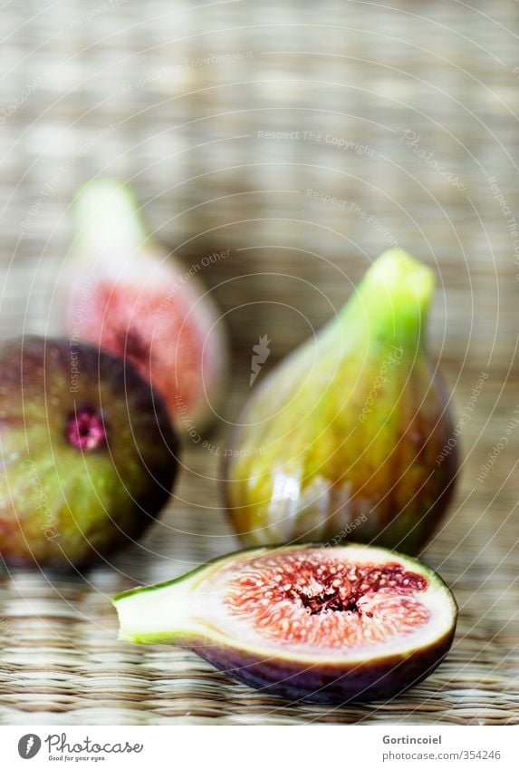 figures Food Fruit Nutrition Organic produce Vegetarian diet Fresh Delicious Sweet Fig Colour photo Interior shot Copy Space top Shallow depth of field