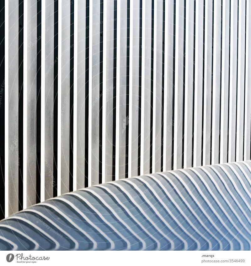 bonnet Abstract lines Illustration Gray Structures and shapes Design Background picture Facade Stripe Minimalistic Simple Reflection