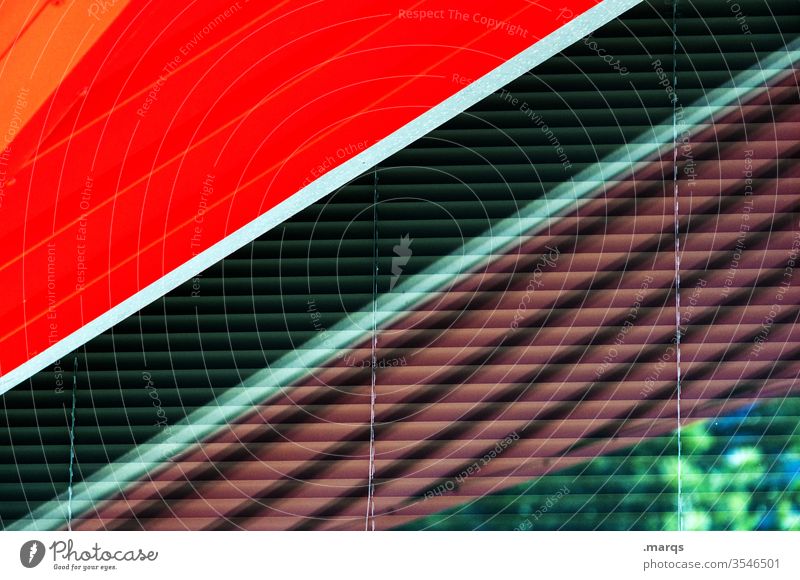 orifice Line Abstract Reflection Structures and shapes Window Red Black Geometry Design Sunshield