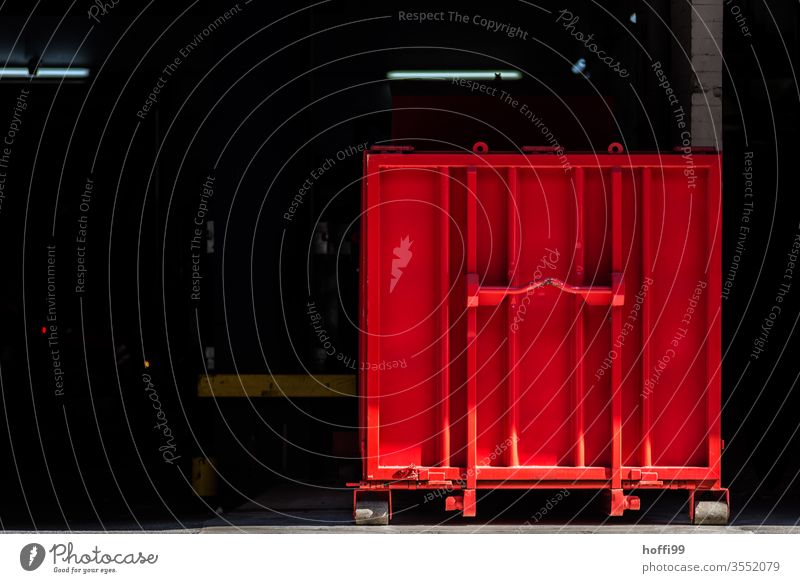 red container Red Container Minimalistic Harbour Industry Logistics Container cargo Container terminal Deserted deal Container ship black background Economy