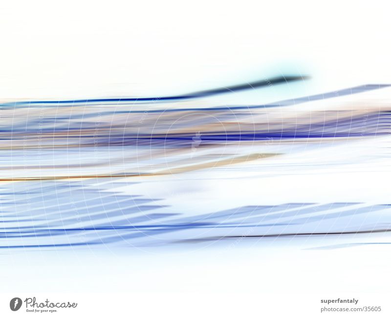 abstract 002 Cyan White Background picture Photographic technology Blue streak Movement Line