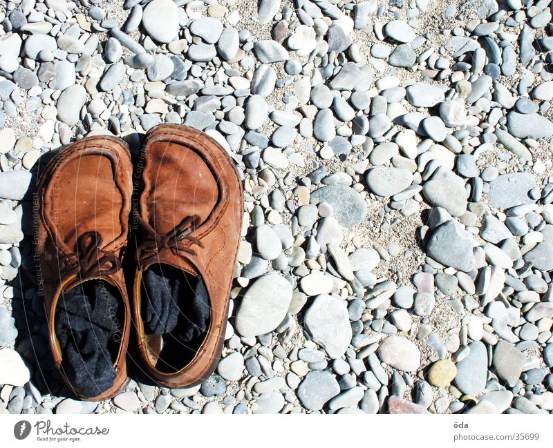 Shoes lower left Footwear Going Beach Stockings Brown Obscure Stone bottom left Côt d'Azur Gravel