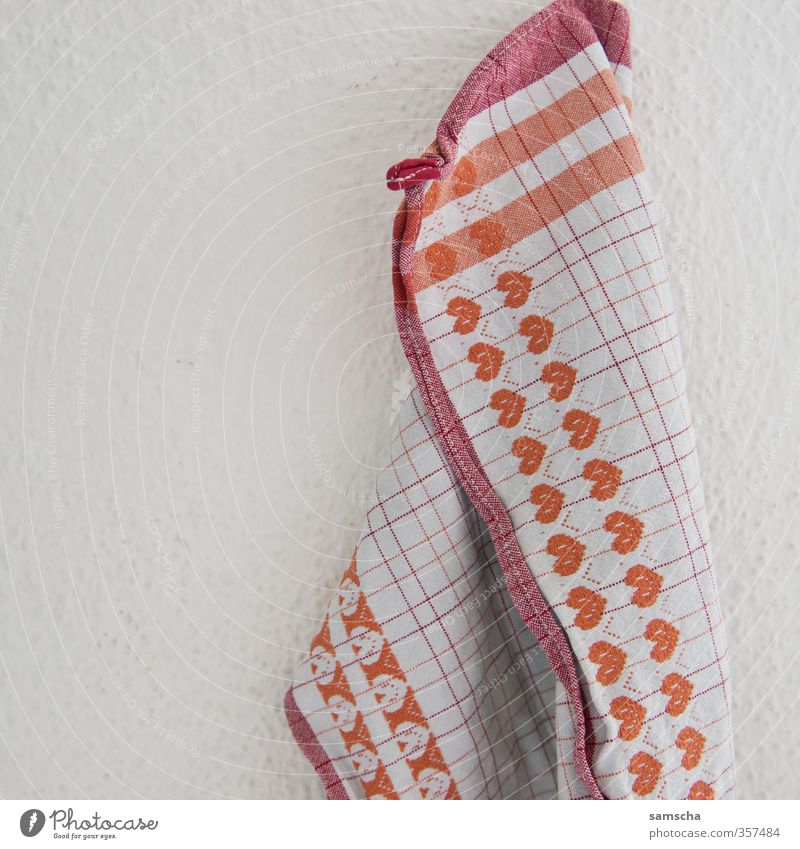 dry off Living or residing Flat (apartment) Kitchen Soft Do the dishes Dish towel Rag Kitchen sink Heart Pattern Cloth Cloth pattern Dry Clean Cleaning Eating
