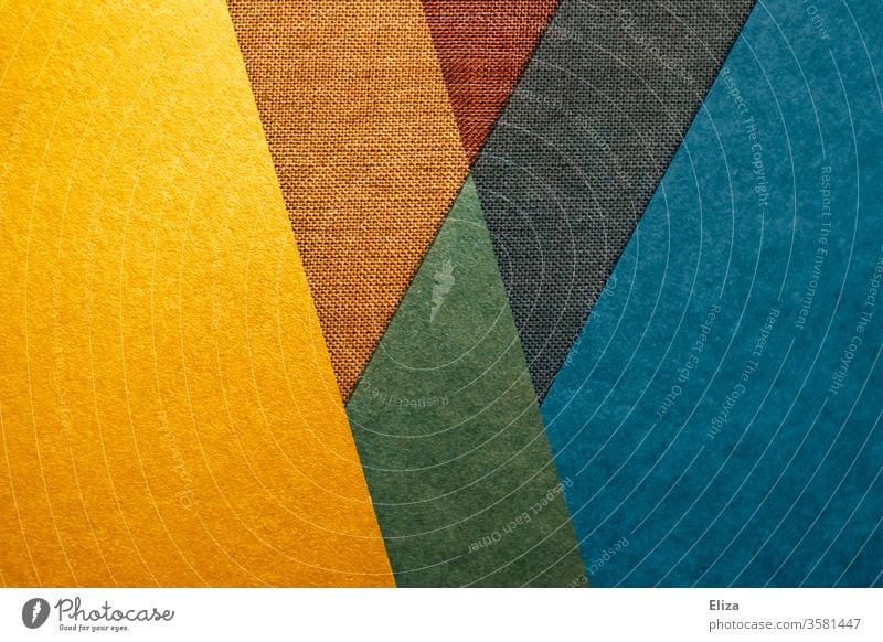 Abstract, graphic, geometric surfaces and shapes in bright colours Forman colors variegated W Sharp-edged Gaudy experimental structure texture graphically