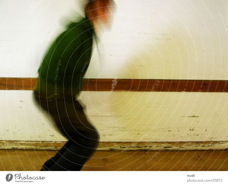 move Jump Man Wall (building) White Blur Long exposure Movement Human being Legs Head Floor covering