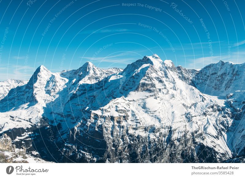 snowy swiss mountains Mountain Snow Switzerland reed horn Winter Sky Alps Panorama (View) Vantage point Ice chill Exterior shot Landscape Peak Snowcapped peak