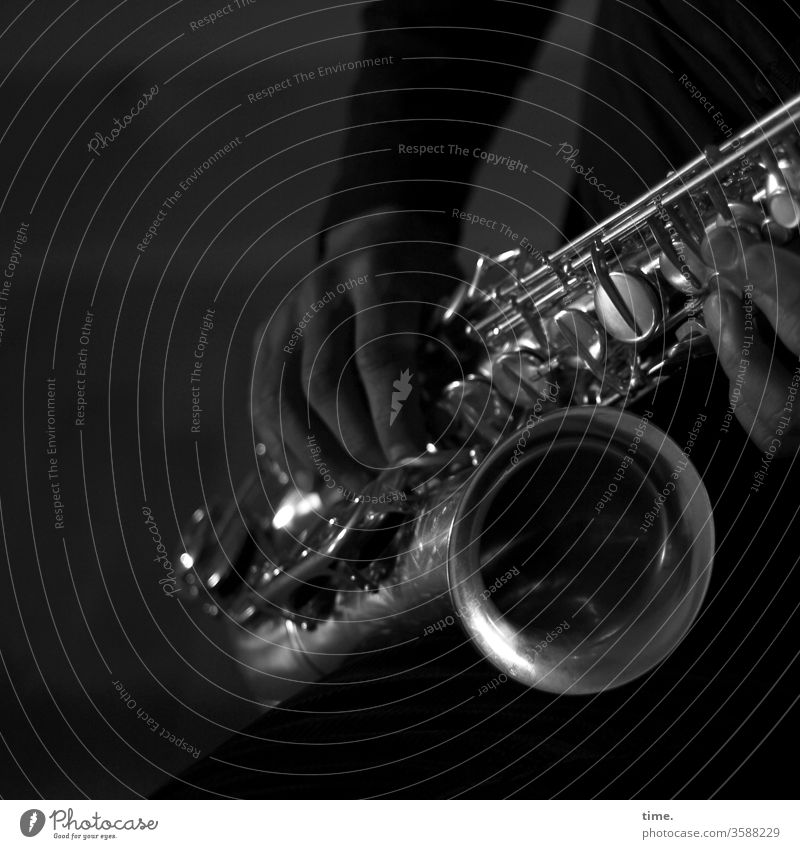 foreplay Saxophone Saxophon player Music Musical instrument Musician stop Grasp sound Sample practice Foreplay wind instrument Brass instrument conceit gleam