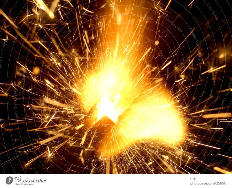 hiss Light Sparkler New Year's Eve Macro (Extreme close-up) Close-up Blaze spark