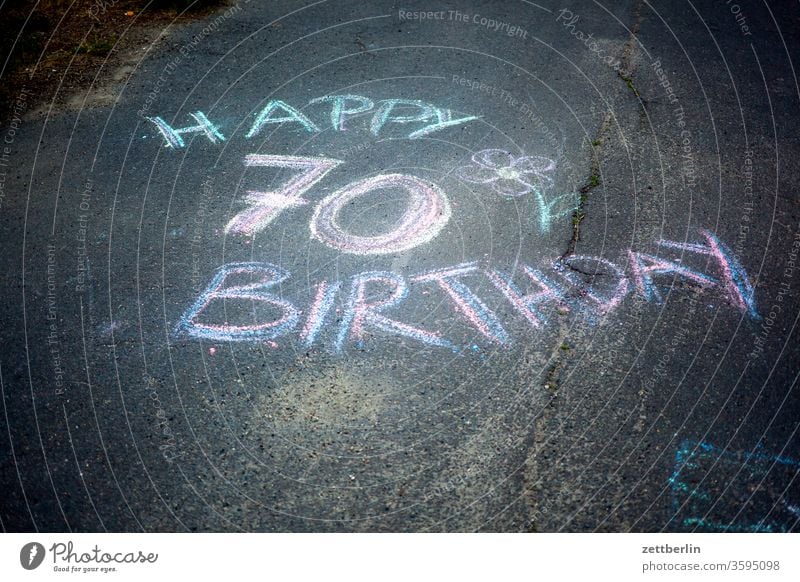 Happy 70 Birthday Happy Birthday Good luck Wishes birthday wishes birthday congratulations celebration Birthday celebration Chalk chalk painting