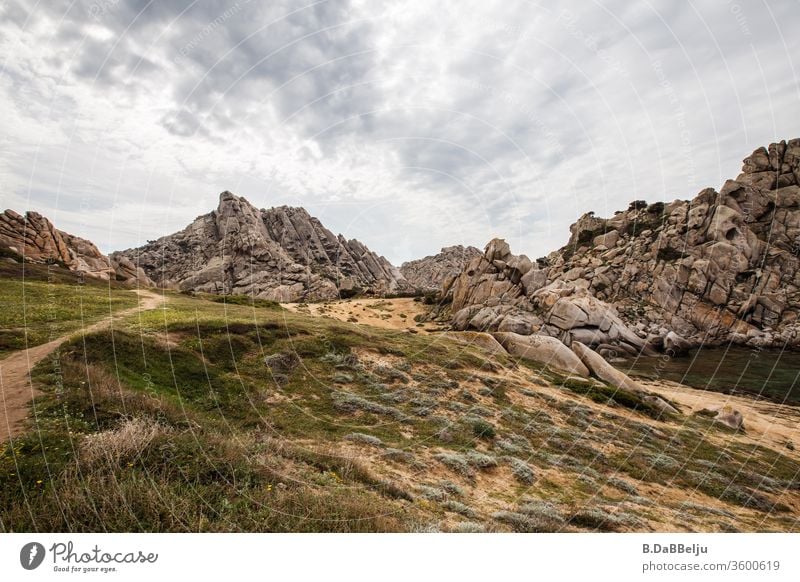 Capo Testa -Sardinia - bizarrely shaped impressive granite rocks in the Valle di Luna. The paradise for the 68ers . Travel photography Mediterranean sea Europe