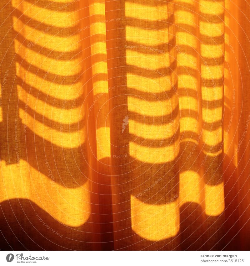screening curtain from sun Sun silent Light Shadow Cloth Orange Protection Pattern Beam of light Visual spectacle Summer