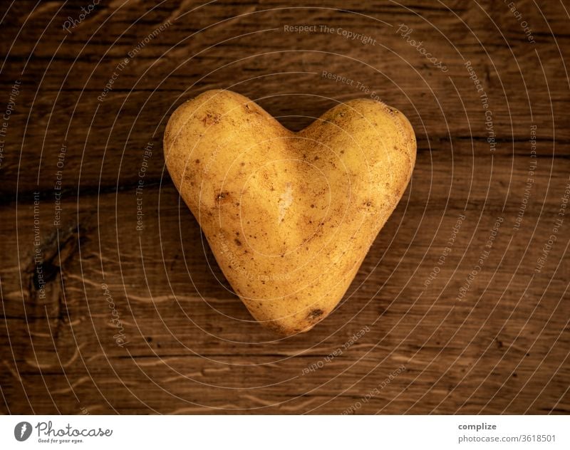 The happiest farmers have the best potatoes potato salad Lovesickness Valentine's Day Like boil heart-shaped Heart-shaped In love Eating Vegan diet