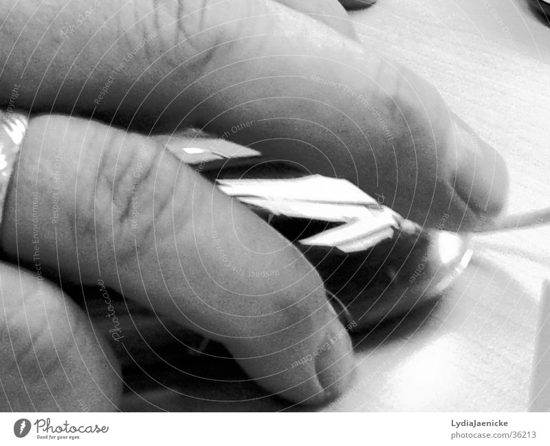 Push me Hand Fingers Nail Electrical equipment Technology Computer Black & white photo Detail cut Computer mouse