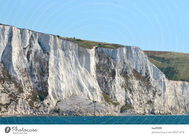 the chalk cliffs of Dover - arriving in England curt Vantage point steep coast Kent Limestone rock Cliff Chalk English Channel Landscape Rock Coast Island
