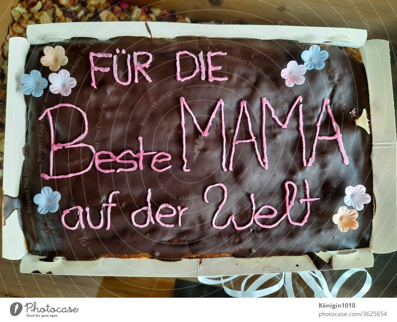 Delicious chocolate cake for Mother's Day Chocolate Cake Gift Love Daughter Son children luck
