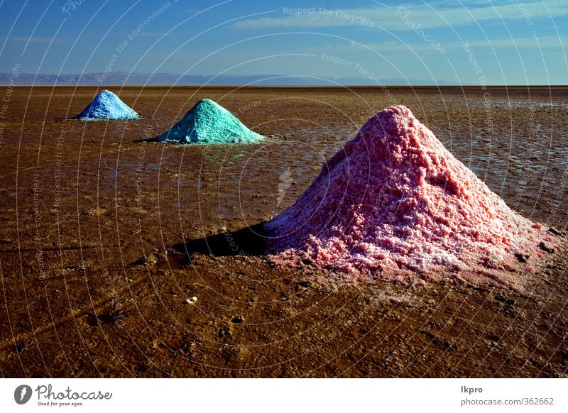 the salt lake desert in tunisia,chott el jerid Nature Hill Lake Line Blue Brown Pink Red Black White Loneliness Colour Tunisia Hole crystal of salt lonelyness