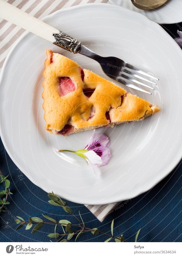 Strawberry cake with mixed flour pie strawberry background baked bakery product delicious dessert treat festive mother day two valentine woman dish filling food