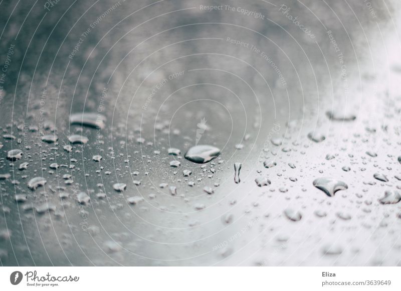 water drops Water Drops of water Slice Metal roll off Wet Rain Damp