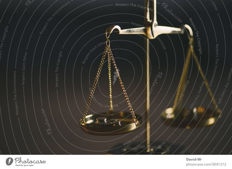 Scale - comparison of two sides Time Money concept Balance Weight Fairness Honest Justice judiciary Lady Justice Detail Laws and Regulations Judicial system