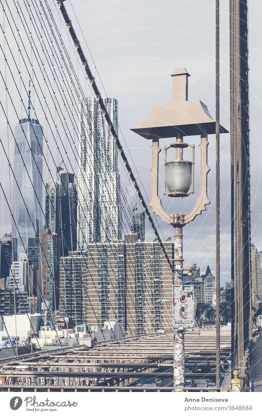 Details of the Brooklyn Bridge in New York City new york city manhattan america usa nyc american landmark empire architecture details urban downtown midtown