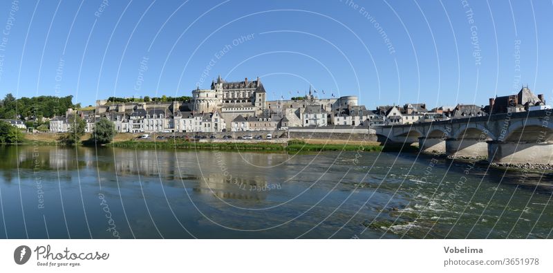 Castle of Amboise on the Loire Castle amboise Lock loire valley France castles of the loire worth seeing Tourist Attraction Architecture River Body of water