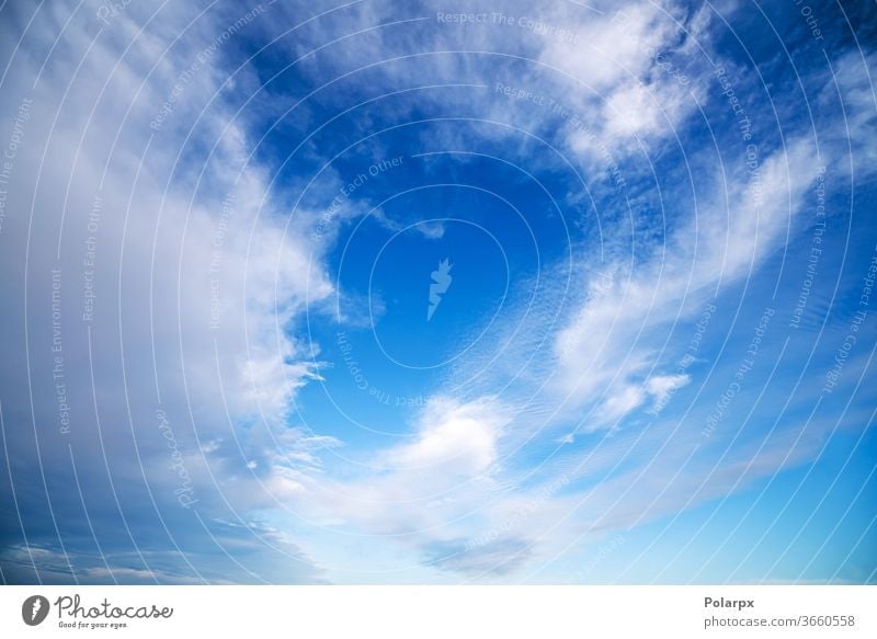 Blue sky with dramatic white clouds natural freedom abstract vibrant texture wind fluffy air oxygen skies backdrop daylight scenic horizon heaven tranquil