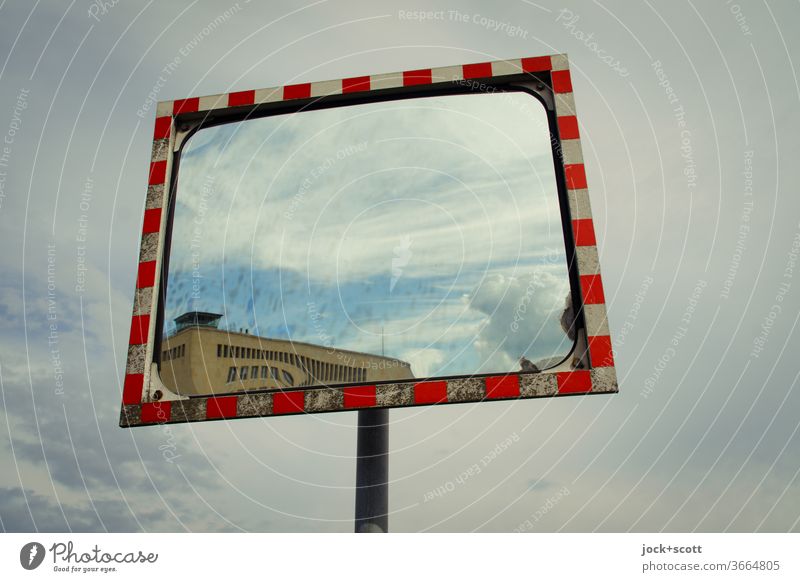 History in the mirror of time traffic mirrors Reflection Abstract Perspective Far-off places Safety Design Moody Convex Mirror Road safety