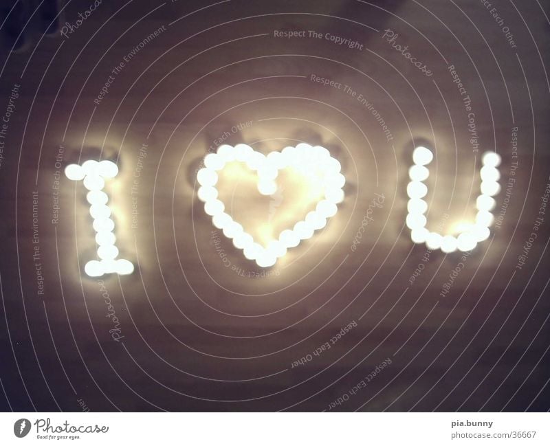 I love you Candle Things Love Light (Natural Phenomenon)