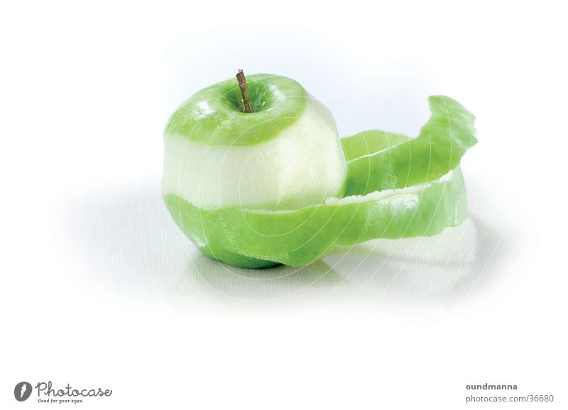 of the poodle core Apple Nutrition Bowl Healthy Green Chopping board Still Life Sheath Molt Spiral Isolated Image Shadow